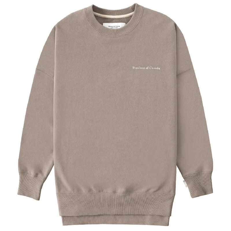 French Terry Long Sweatshirt Truffle