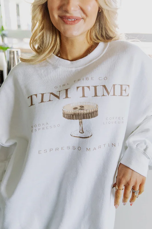 Tini Time Sweatshirt in White