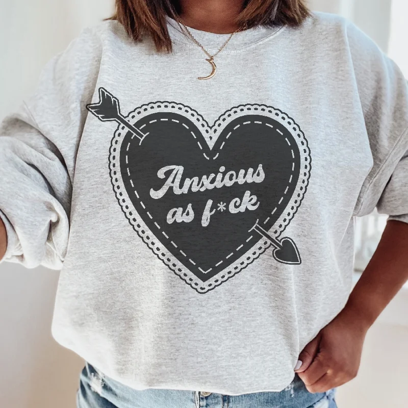 Anxious as F Retro Sweatshirt