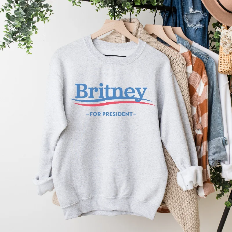 Britfor President Blue Retro Sweatshirt